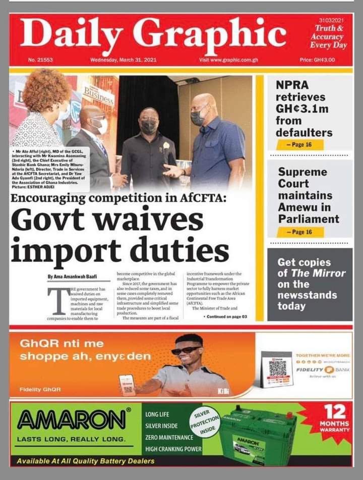 Newspaper Headline Ghana 13