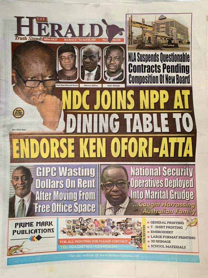 Newspaper Headline Ghana 6