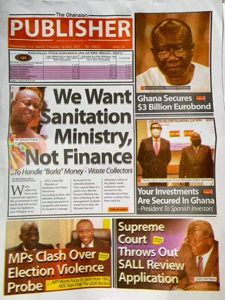Newspaper Headline Ghana 7