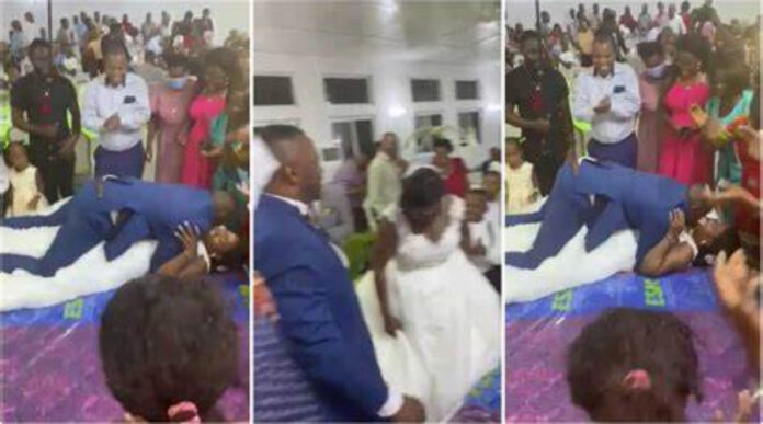 Groom Jumps On New Wife To Perform Bedroom Prowess