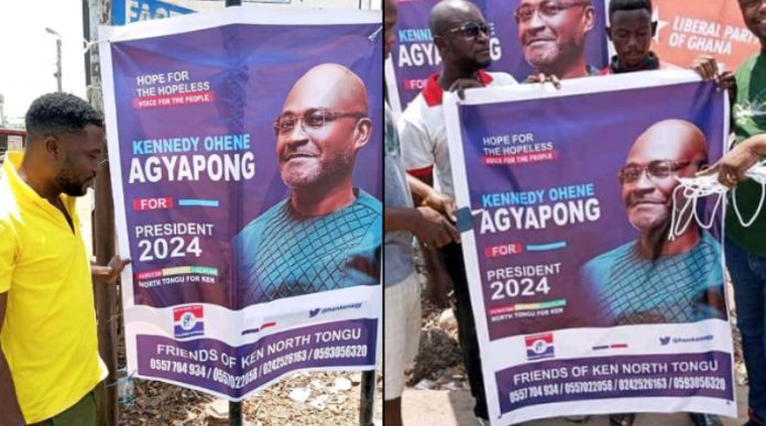 Kennedy Agyapong's Flyers For Presidency Surfaces In The Volta Region