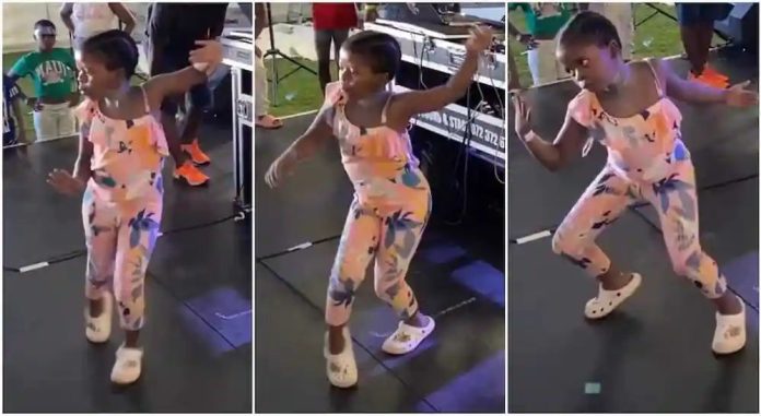 Little girl displays fire Amapiano dance moves at party, video goes viral