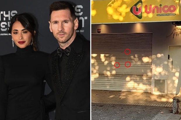 Messi wife supermarket robbed