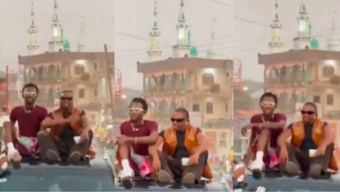 The Moment Black Sherif hit the streets of Nima with Nigerian superstar Asake